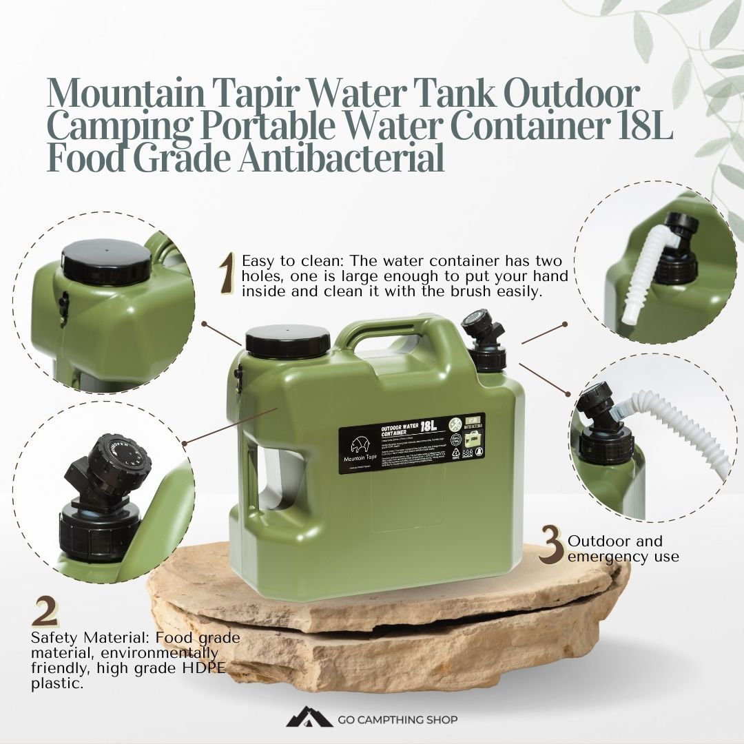 Mountain Tapir Water Tank Outdoor Camping Portable Water Container 18L Go Campthing Shop