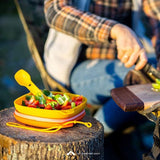 UCO 4-Piece Camping Mess Kit with Bowl, Plate and 3-in-1 Spork Utensil Set Outdoor Kitchenware