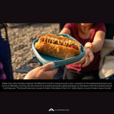 UCO 4-Piece Camping Mess Kit with Bowl, Plate and 3-in-1 Spork Utensil Set Outdoor Kitchenware