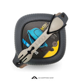 UCO 4-Piece Camping Mess Kit with Bowl, Plate and 3-in-1 Spork Utensil Set Outdoor Kitchenware