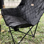 Foldable & Sturdy Moon Chair for Outdoor Camping Picnic Thickened Backrest