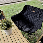 Foldable & Sturdy Moon Chair for Outdoor Camping Picnic Thickened Backrest