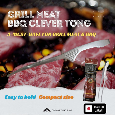 Grill Meat & BBQ Clever Tongs for Outdoor Camping Picnic