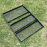5050WORKSHOP Folding Shelf 3 Tier Steel Rack Camping Table Organizer