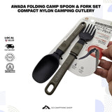 AWADA Folding Camp Utensils Lightweight Nylon Camping Cooking Tools