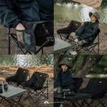 Foldable & Sturdy Moon Chair for Outdoor Camping Picnic Thickened Backrest