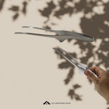 Japanese Hammered Stainless Steel Clever Tongs 240mm Made in Japan