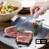 Japanese Hammered Stainless Steel Clever Tongs 240mm Made in Japan