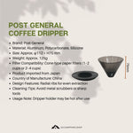 Post General Coffee Dripper Japan Imported