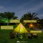 Pyramid Excursion 4 Persons Teepee Waterproof Camping Tent 240x210x162cm