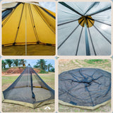 Pyramid Excursion 4 Persons Teepee Waterproof Camping Tent 240x210x162cm