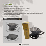QAHWA Foldable Coffee Dripper with Convenient Carrying Case Made in Japan