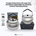 Trangia Kettle Series 25 Large 0.9L Aluminium Lightweight for Camping Outdoor Glamping Hiking