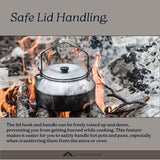 Trangia Kettle Series 25 Large 0.9L Aluminium Lightweight for Camping Outdoor Glamping Hiking