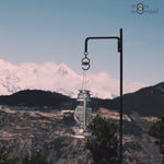 Ironwombat outdoor solid steel lamp stand