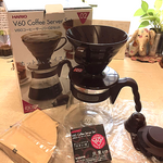 HARIO V60 02 Coffee Dripper & Server Set Chocolate Color