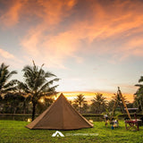 Pyramid Excursion 4 Persons Teepee Waterproof Camping Tent 240x210x162cm