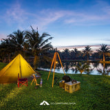 Pyramid Excursion 4 Persons Teepee Waterproof Camping Tent