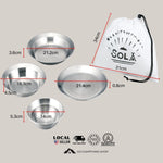 Camping Bowl Plate 4-unit Set