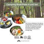 Camping Bowl Plate 4-unit Set
