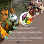 Camping Bowl Plate 4-unit Set