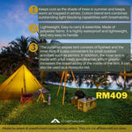 Pyramid Excursion 4 Persons Teepee Waterproof Camping Tent