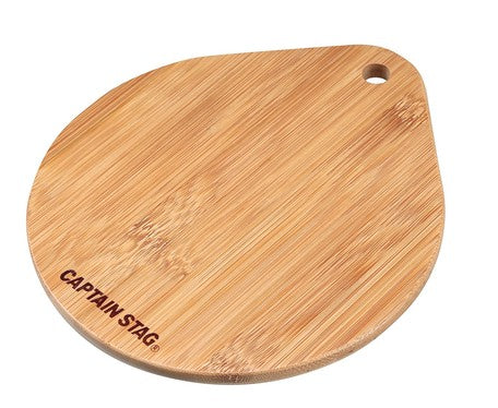CAPTAIN STAG UG-3018 Glamping Camping Picnic Kitchen Utensil Skillet Bamboo Plate