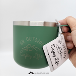 CAPTAIN STAG Monte Mug Double Stainless Vacuum Insulation Heat/Cold 350ml For Camping Picnic