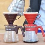 HARIO V60 Coffee Dripper & Server Set VCSD-02CBR Chocolate Color