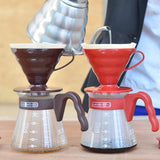 HARIO V60 Coffee Dripper & Server Set VCSD-02CBR Chocolate Color