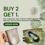 Mountain Tapir Titanium Single Mug 300ml For Outdoor Camping