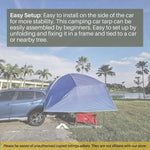 Car Side Tarp Tent Awning Sun Shade Curtain UV Protection Navy Blue Color