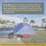 Car Side Tarp Tent Awning Sun Shade Curtain UV Protection Navy Blue Color