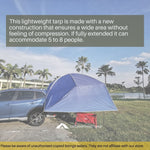 Car Side Tarp Tent Awning Sun Shade Curtain UV Protection Navy Blue Color