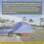Car Side Tarp Tent Awning Sun Shade Curtain UV Protection Navy Blue Color