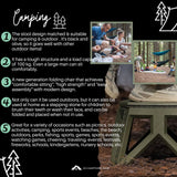Foldable Portable Stool Military Style Chair Outdoor Camping