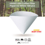 HARIO V60 Coffee 02 White 100 pcs imported from Japan