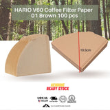 HARIO V60 Coffee Filter Paper 01 Brown 100 pcs
