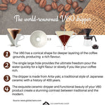HARIO V60 02 Coffee Dripper & Server Set Chocolate Color