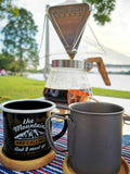 Enamel Outdoor Camping Mug Coffee Mug 350ml Black
