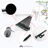 Mountain Tapir 10 pc Pegs Stake 40 cm for Camping Outdoor Ground Nail Tent Flysheet Metal Peg Black