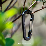 Mountain Tapir 6cmx3cm Aluminum Alloy Carabiner, Locking Carabiner, Key Holder Multi-Functional Household Hook