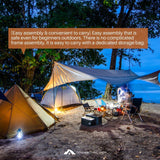 Mountain Tapir Camping Tarp Octagon Large 5.1m x 5.1m Waterproof Silver Coated Flysheet