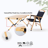 Mountain Tapir Camping Wooden Foldable Table (90*60*44cm)