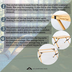Mountain Tapir Camping Wooden Foldable Table (90*60*44cm)