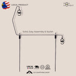 Outdoor Detachable Solid Steel Lamp Stand