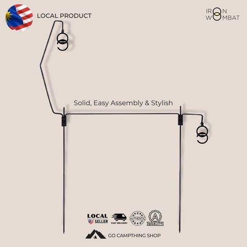 Outdoor Detachable Solid Steel Lamp Stand