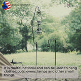 Outdoor Detachable Solid Steel Lamp Stand