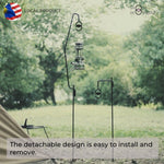 Outdoor Detachable Solid Steel Lamp Stand
