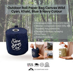 Outdoor Roll Paper Bag Denim Wind, Navy